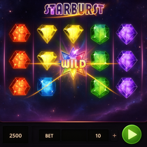 BassBet - Starburst Slot Game - Wilds expansifs et combos rapides
